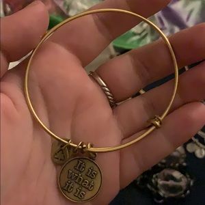 Gold Alex and Ani Bracelet “It Is What it is”